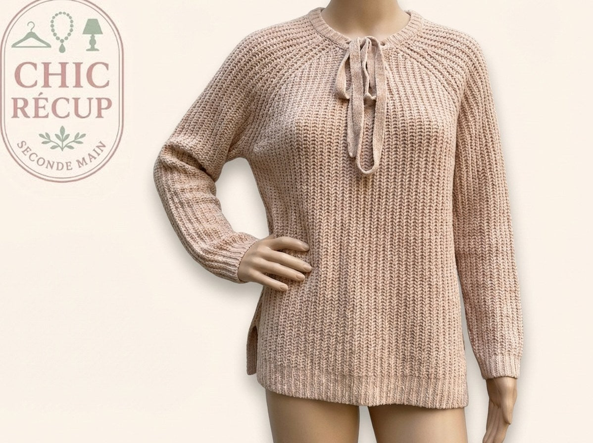 Pull D'hiver Jennyfer - M - Crème Rose - Chpav-22