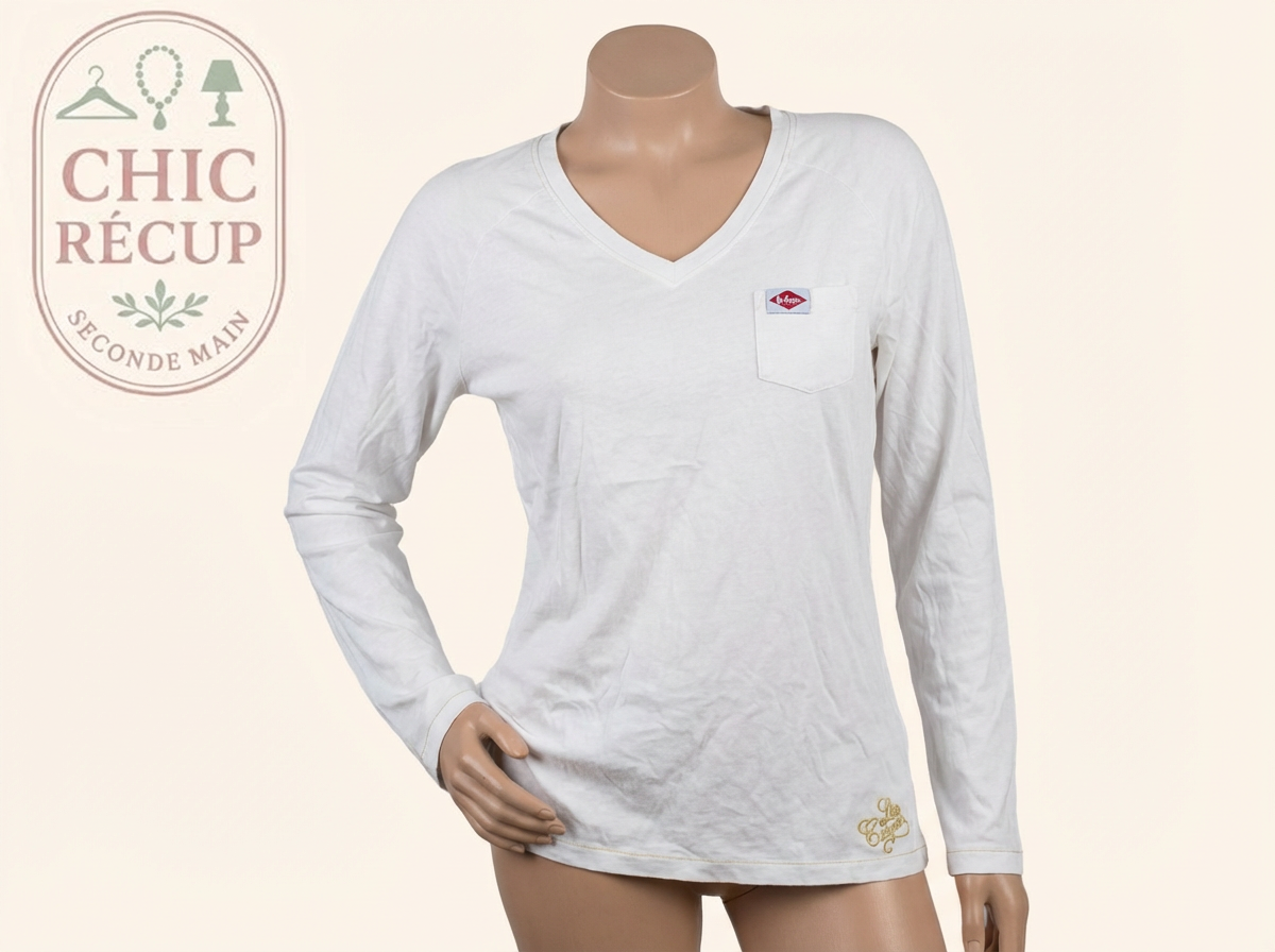 Blouse Manches Longues Lee Cooper - Xxl - Blanc - Labag-182