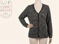 Blouse Cache Cache - S - Noir, Blanc - Qubur-96