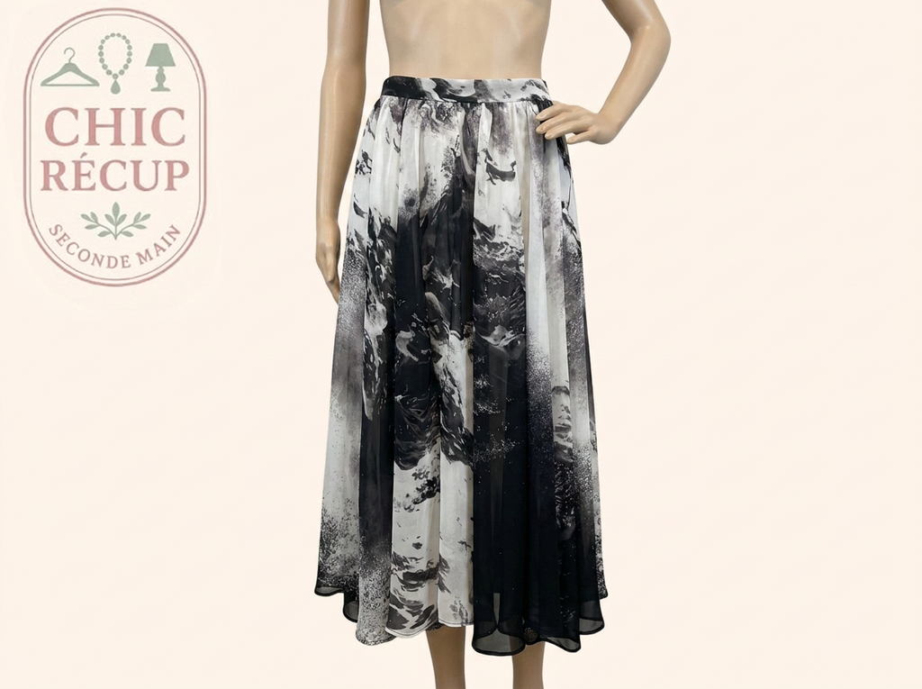 Jupe Midi - S.deer - S - Noir - Sthas-25