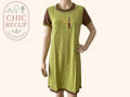 Robe Françoise Saget - 50 - Vert - Coton