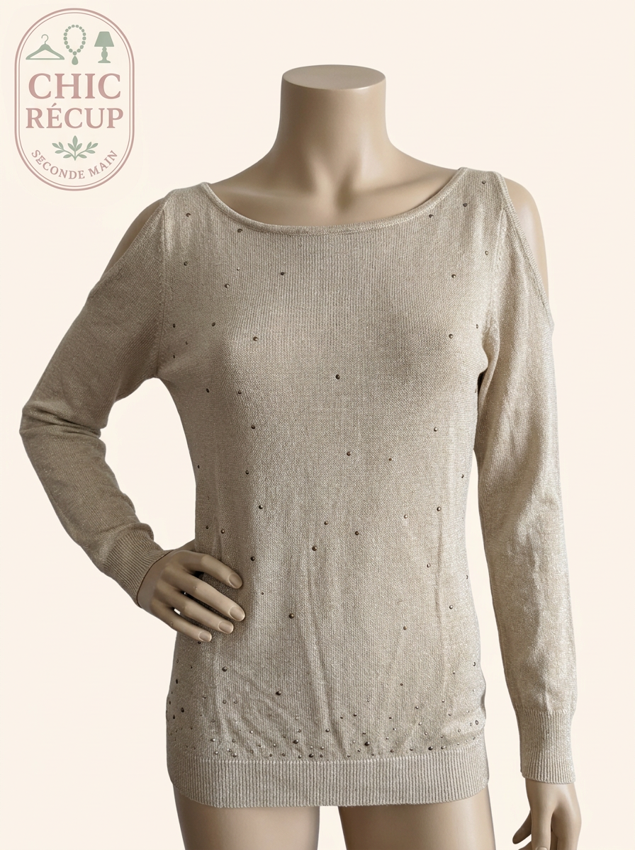 Sweat Long Lolaliza - Taille 46 - Doré - Myfed-158
