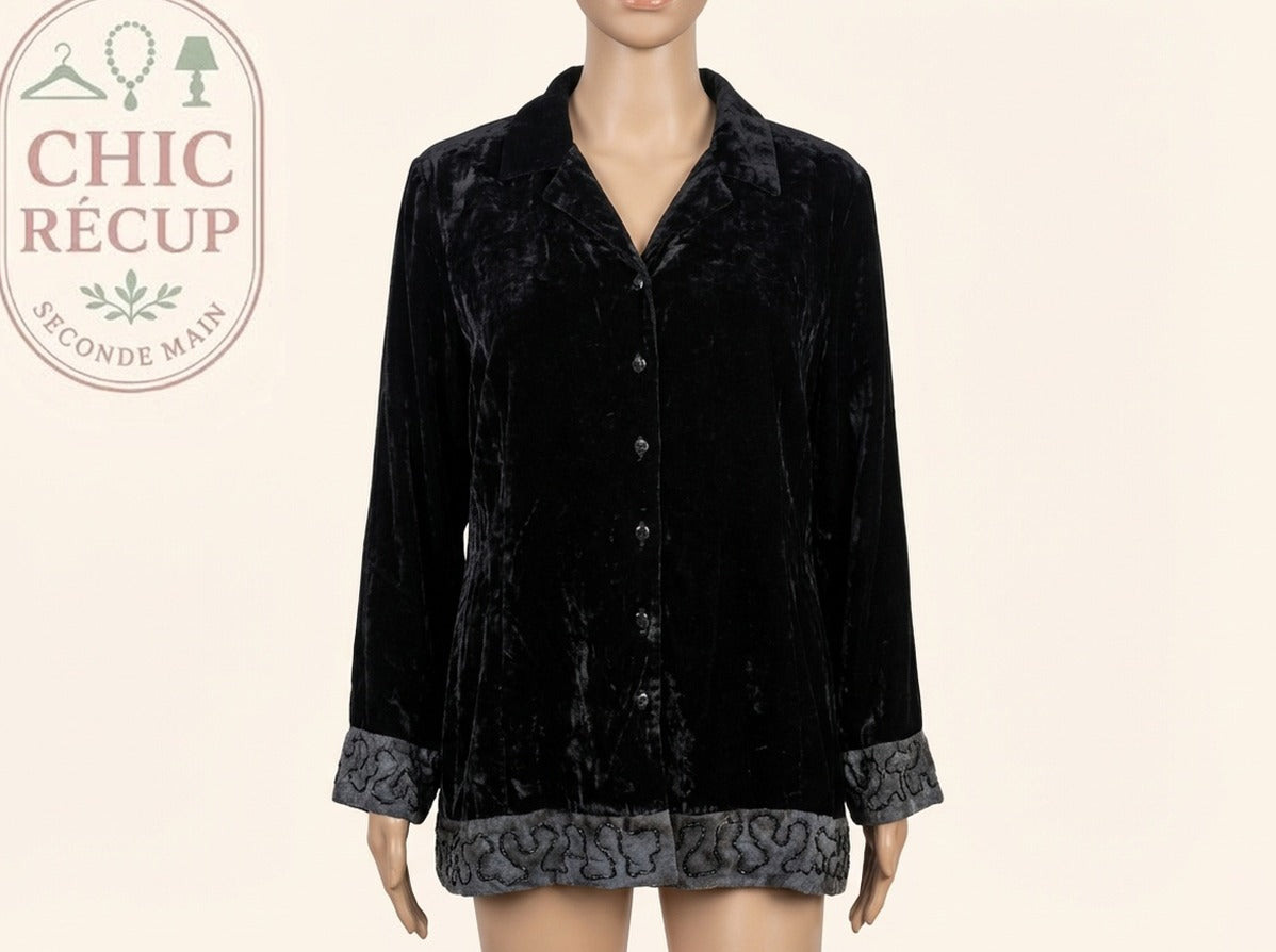Blouse Silkland - L - Noir - Brhal-126
