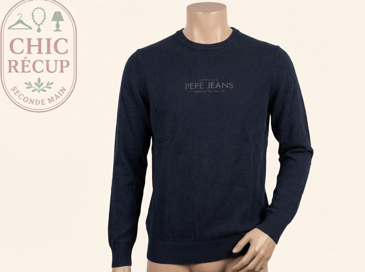Pull Ras De Cou Pepe Jean - M - Marine - Grdec-4