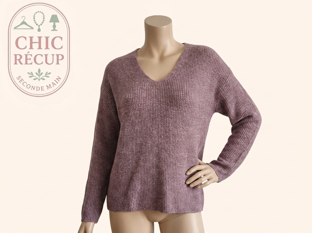 Pull Col V - Only - S - Rose - Iscou-23