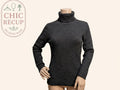 Pull Col Roulé Primark - L - Noir - Shbad-86