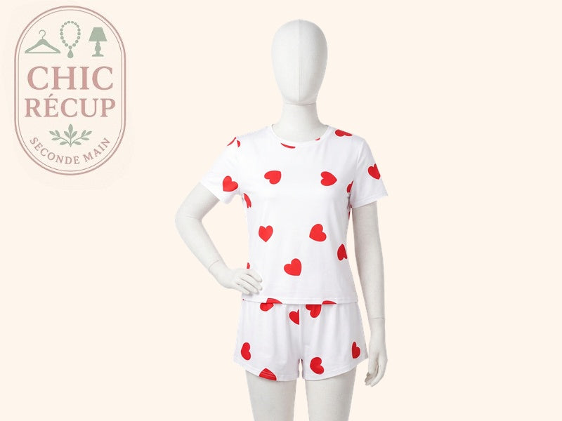 Pyjama Shein - M - Blanc/rouge - Audeb-28