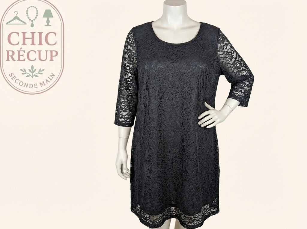 Robe Midi Blancheporte - Xxl - Noir - Labag-63