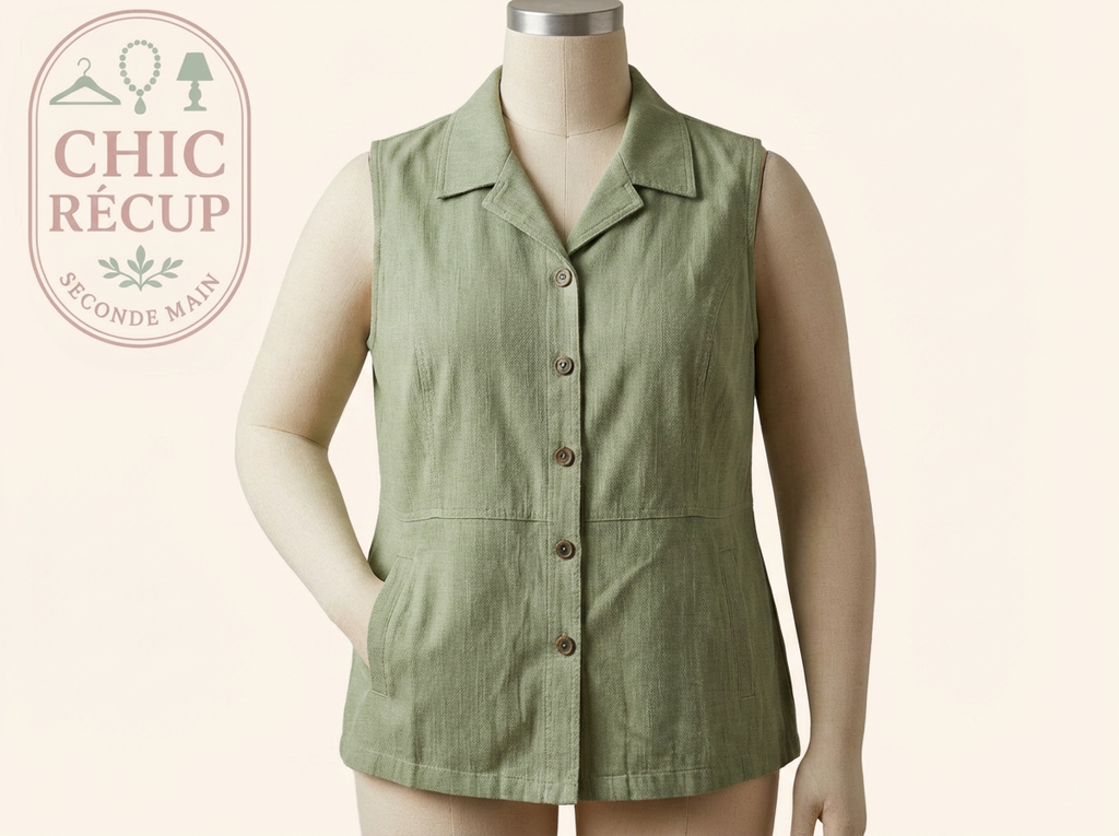 Veste Sans Manche Damart - Xl - Vert - Labag-337