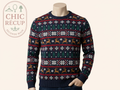 Pull de Noël Inextenso - M - Bleu marine - Rennes