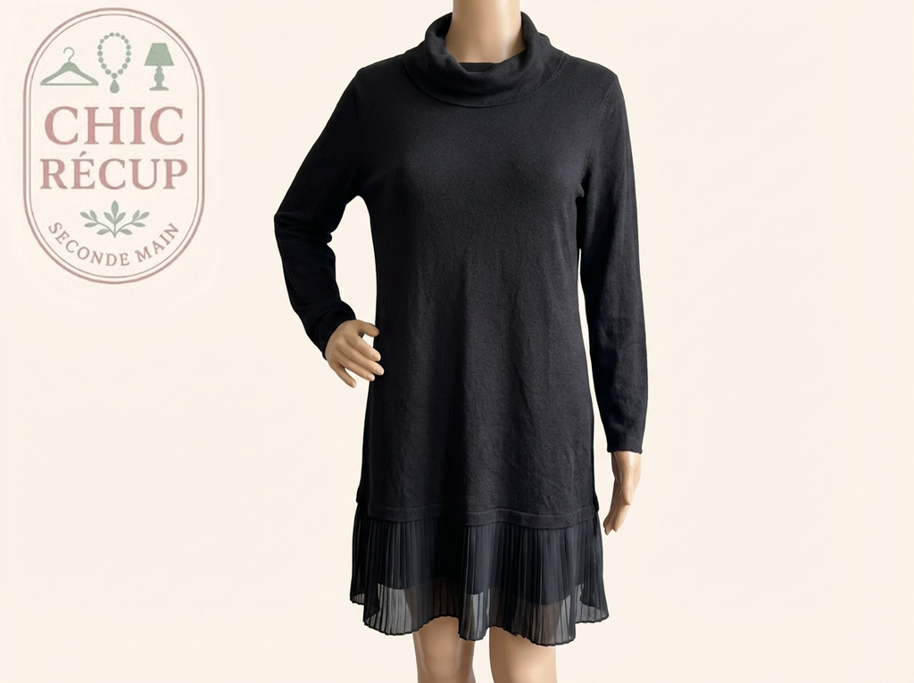 Robe D'hiver Elena Miro - L - Noir - Labag-301