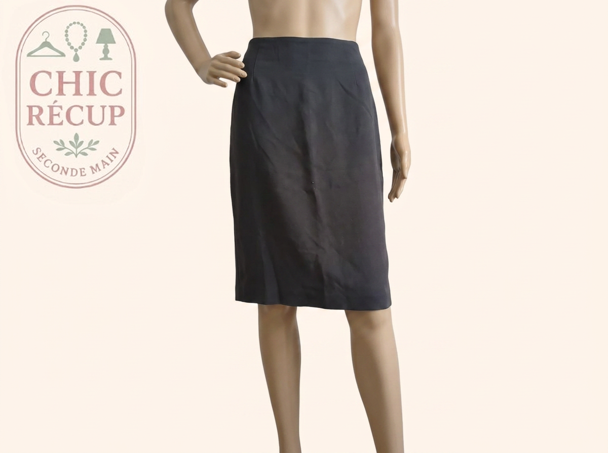 Jupe Longueur Genou - Max Mara - Fr 36 - Marron - Macar-19