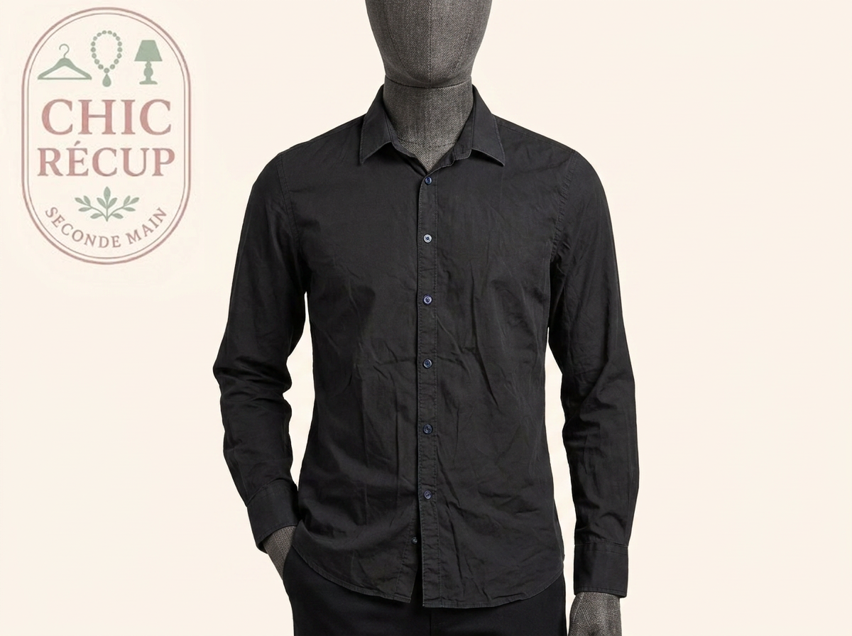 Chemise Guess by Marciano - M - Noir - Stretch Slim