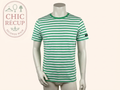 T-shirt Rayé - Teddy Smith - L - Vert - Fregl-50