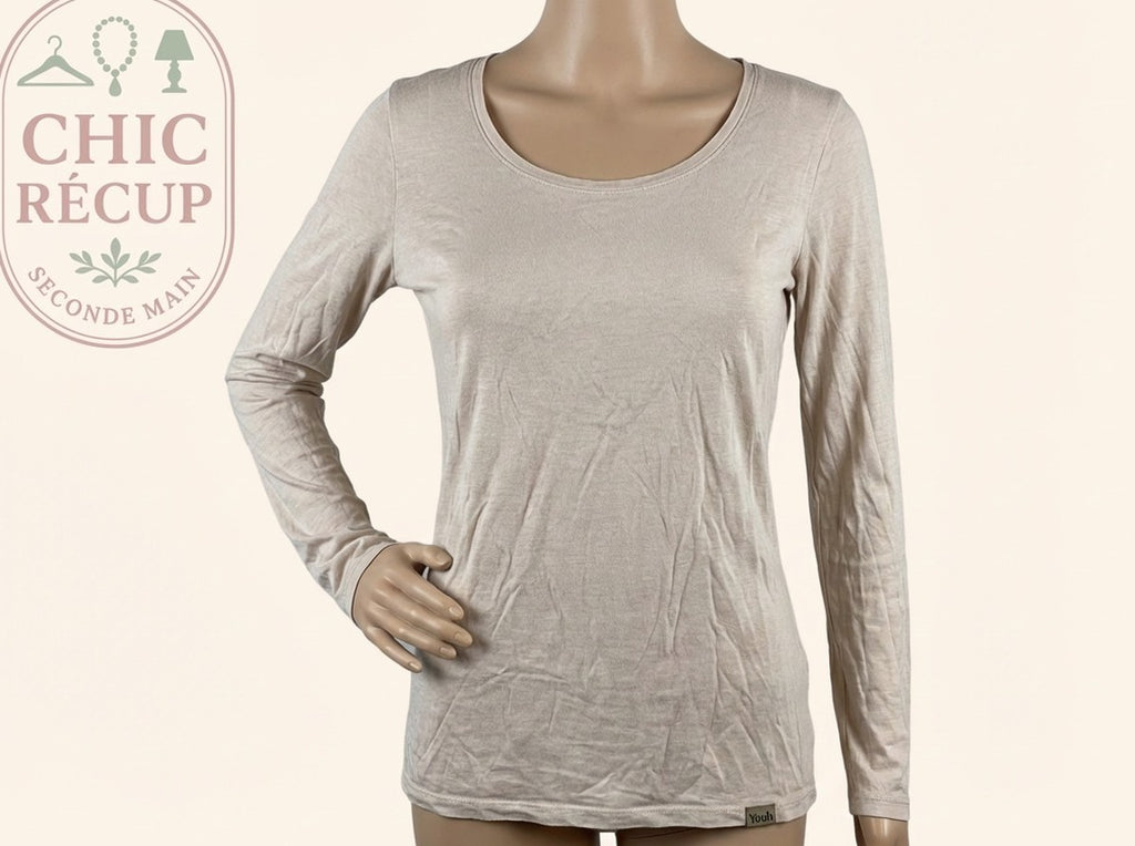 Blouse Manches Longues You - S - Blanc - Brhal-77