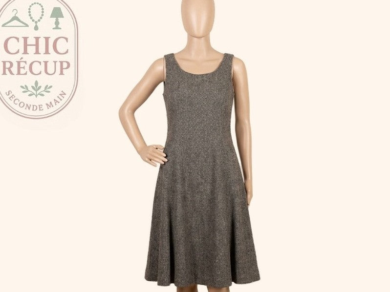 Robe Midi Ralph Lauren - S - Gris - Casor-4
