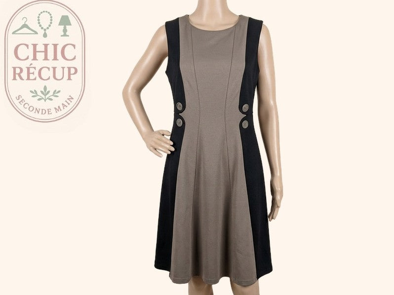 Robe Casual Jus d'orange - M - Noir - Olhat-57