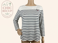 Blouse - Terre De Marins - 42 - Blanc / Marine - Qubur-148