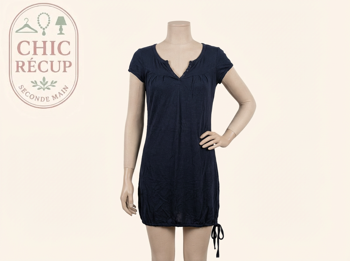 Robe D'ete Cache Cache - 36 - Marine - Evvio-26