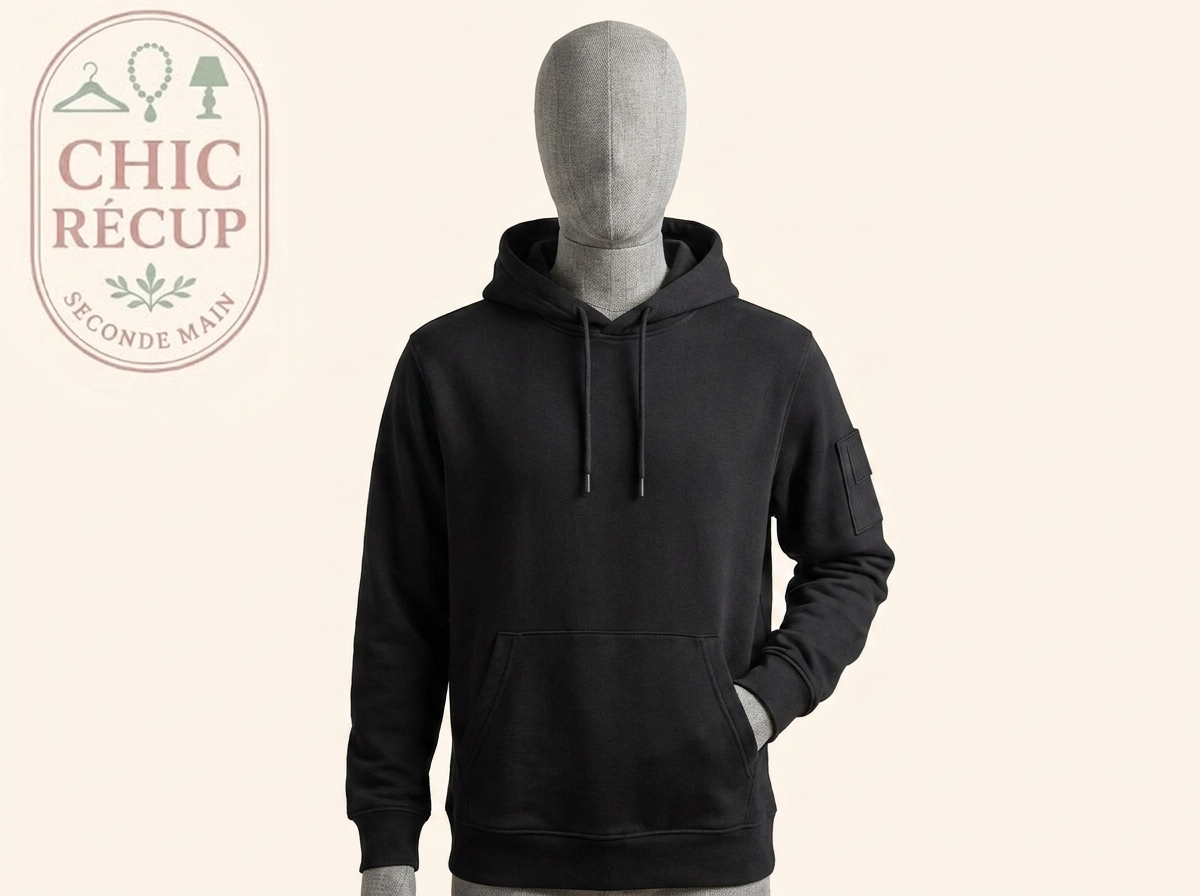 Sweat à capuche Jordan - L - Noir - Graphique dos