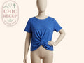 T-shirt Kiabi - Xl - Bleu - Torsadé