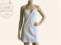 Robe mini Zara - Xs - Blanc - Bretelles