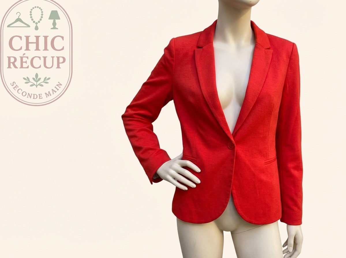 Blazer Stradivarius - Xl - Rouge - Paval-1