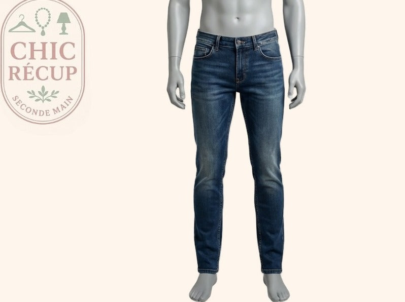 Jeans Skinny De Facto - M - Bleu - Ramec-12