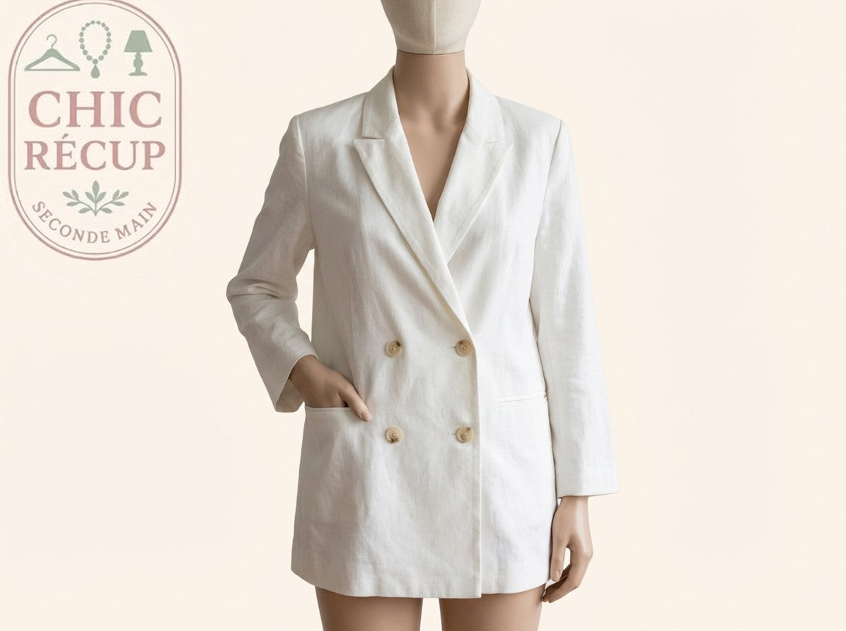 Blazer H&m - M - Blanc - Evvio-06