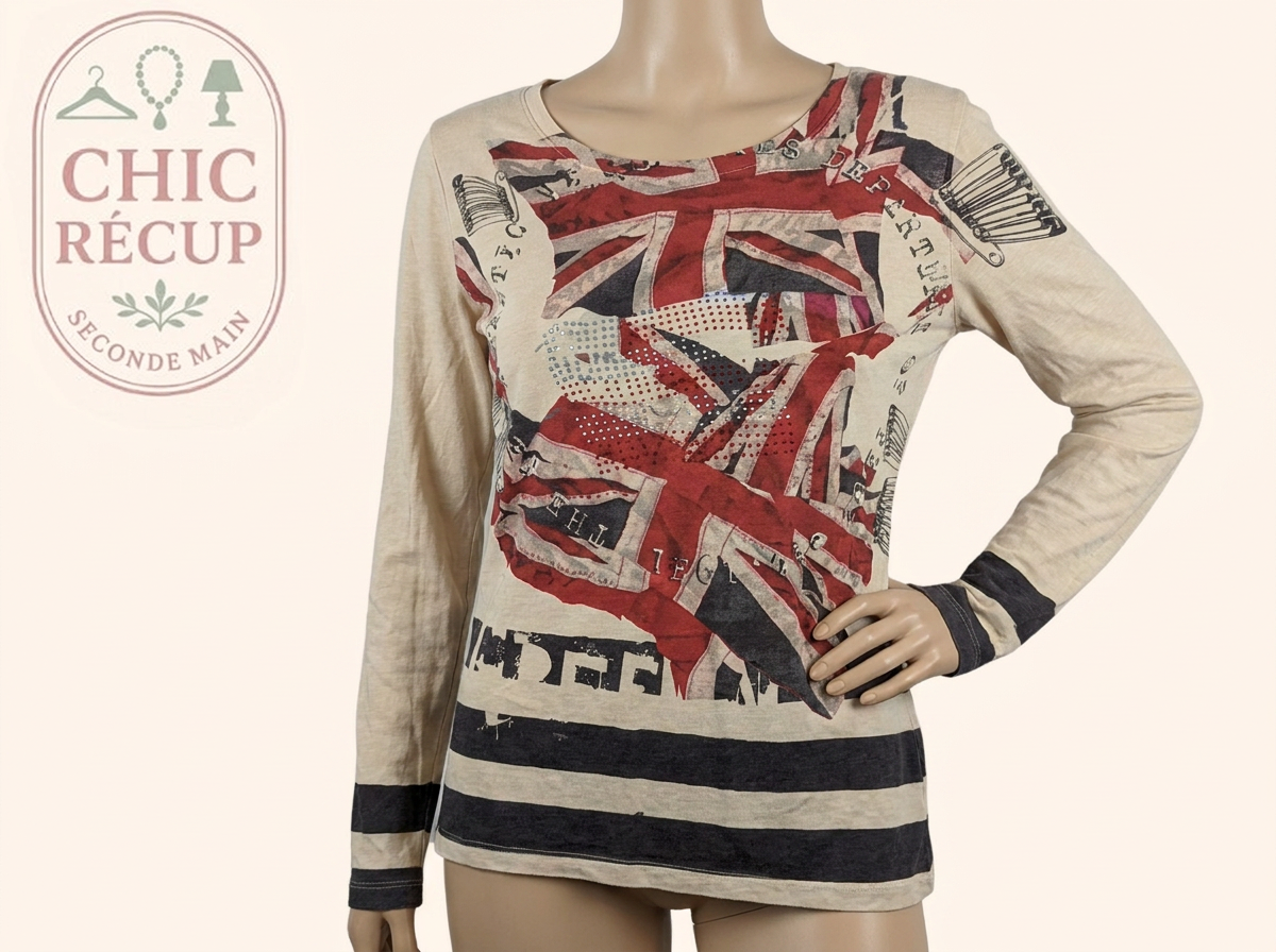 T-shirt - Rick Cardona - S - Crème - Sasch-16