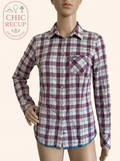 Chemise femme Hilfiger Denim - S - Burgundy - à carreaux