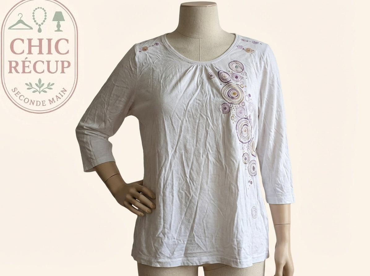 Tee-shirt Terre de Marins - 6 ans - Blanc - Motifs