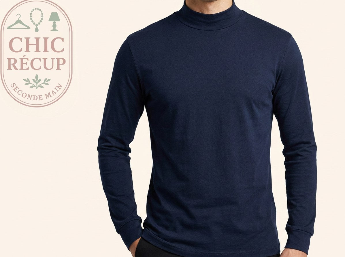 T-shirt À Manches Longue Asos Design - M - Marine - Magil-5