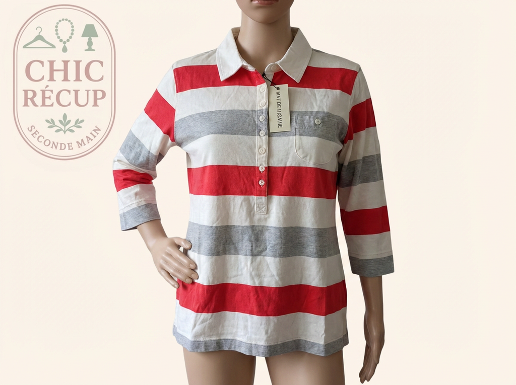 Polo Mat de Misaine - 48 - Rouge - Maeve