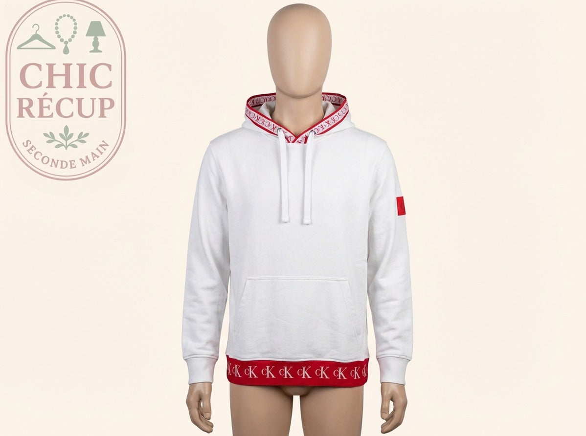 Pull Et Pull A Capuche Calvin Klein Jeans - S - Blanc