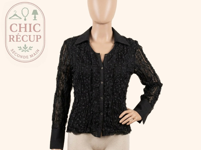 Blouse Garella - S - Noir - Brhal-146