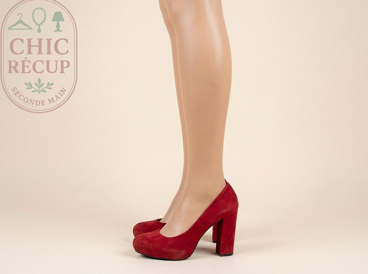 Chaussures À Talons Cosmoparis - 38 - Rouge - Brhal-57
