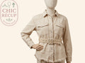 Veste En Jean Bershka - Xs - Beige - Shbad-75