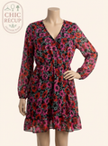 Robe Divided - 46 - Noir - Fleurs