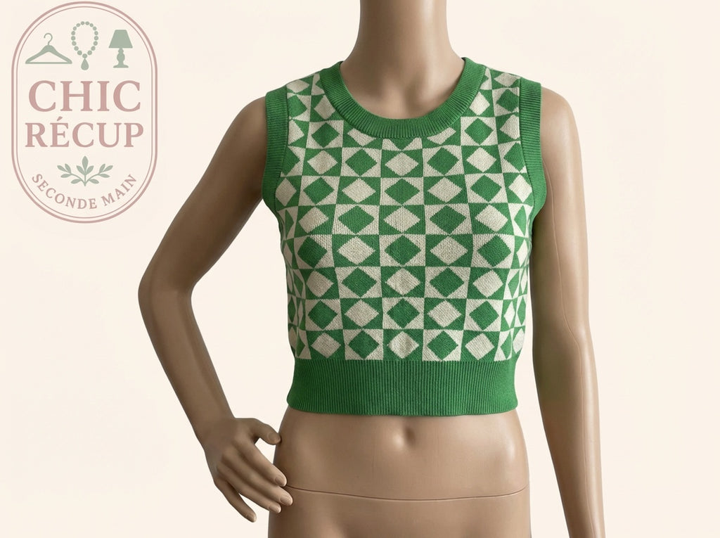 Hauts & t-shirt Zara - Xs - Vert - Lerom-27