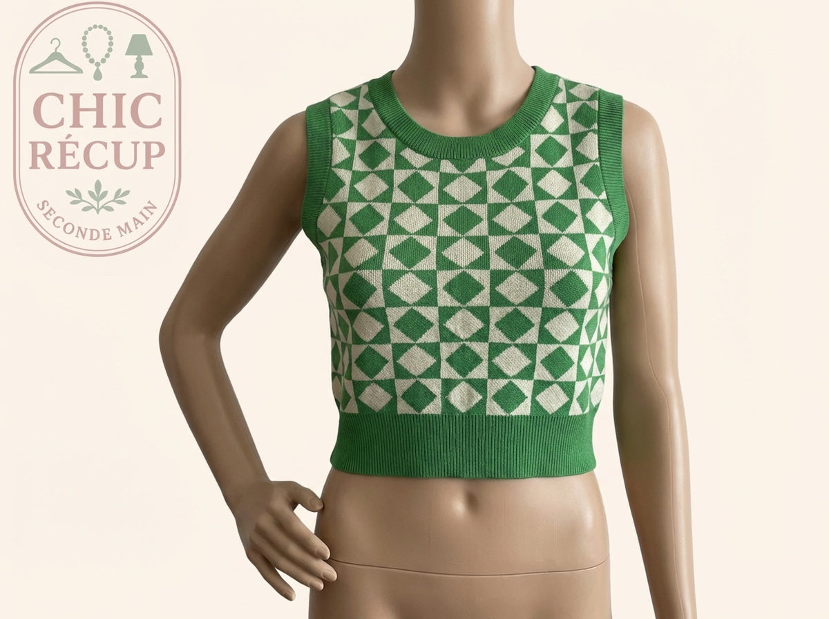 Hauts & t-shirt Zara - Xs - Vert - Lerom-27