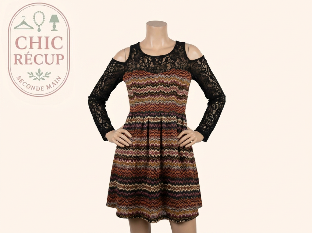 Robe Casual - Nina Kaufmann - S - Noir - Sthas-18