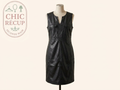 Robe midi Anna Field - 46 - Noir - Simili cuir