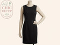 Robe H&m - 40 - Noir - Robe fourreau sans manches