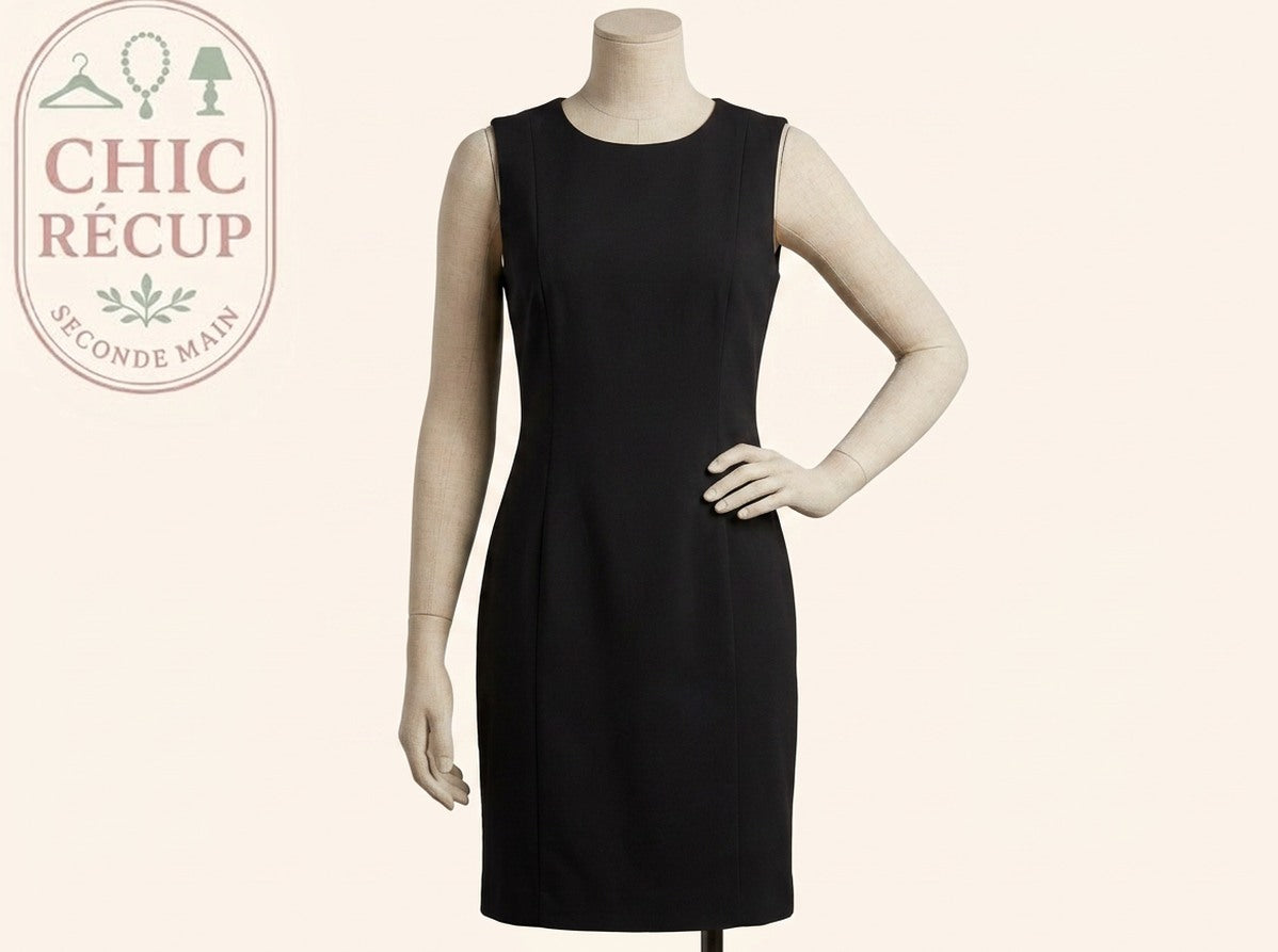 Robe H&m - 40 - Noir - Robe fourreau sans manches