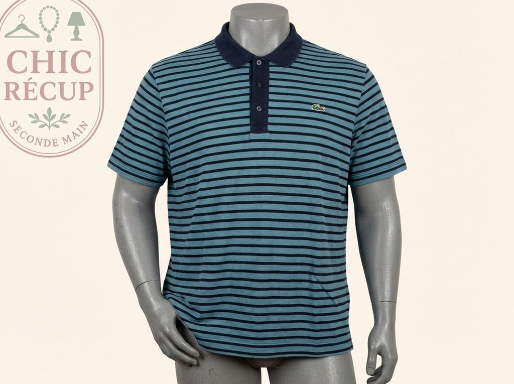 Polo Lacoste - Xxl - Bleu Clair - Phleg-02