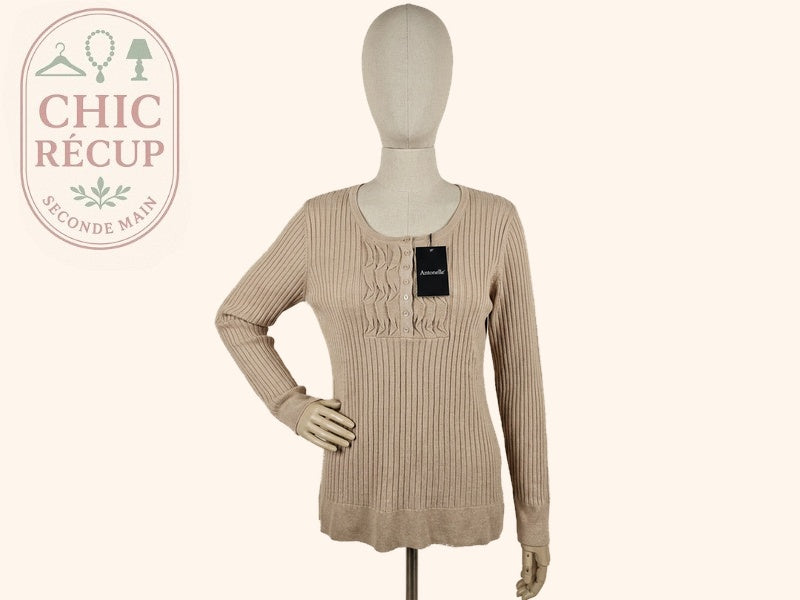 Pull Antonelle - 48 - Beige - Flavie