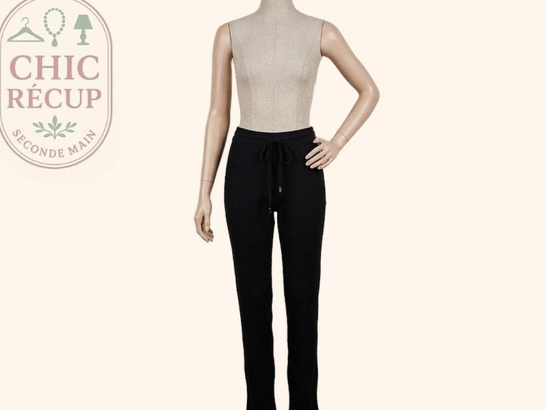 Pantalon Droit Zara - S - Noir - Amfat-31