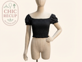 Crop top H&m Divided - S - Noir - Smocké