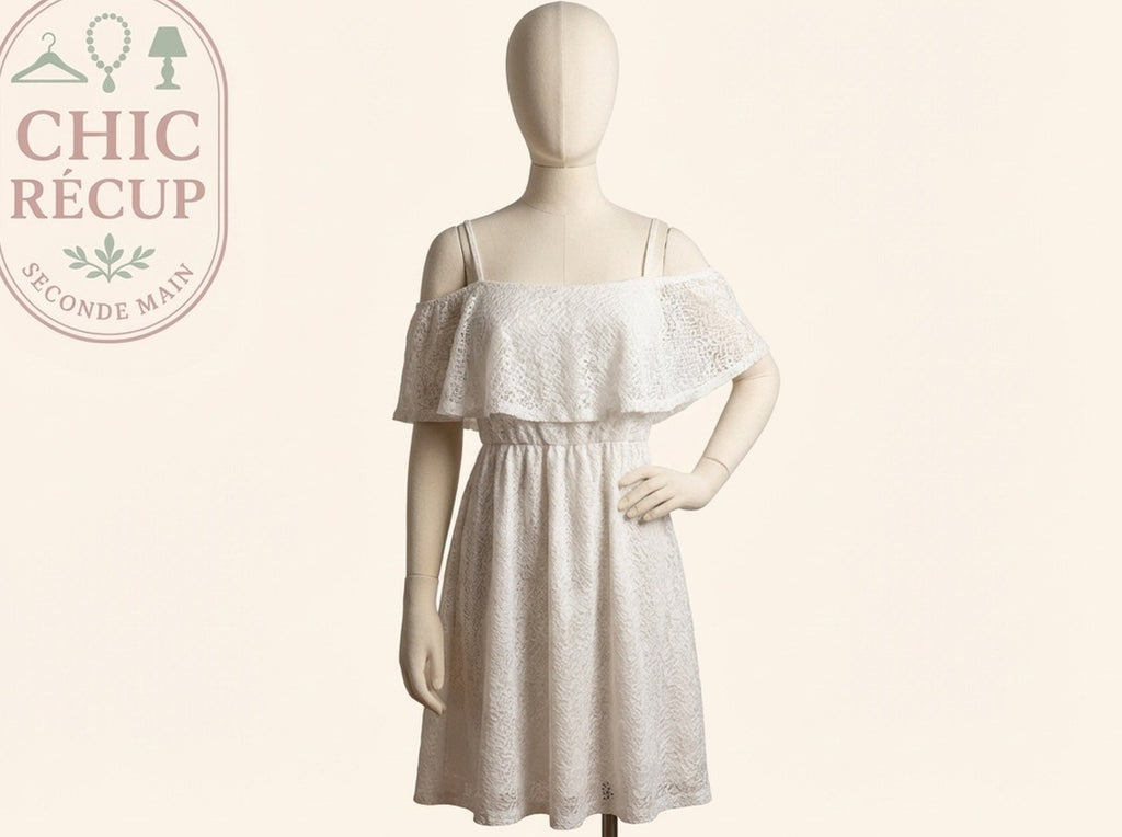 Robe D'été Sans Marque - S - Blanc - Anbou-54